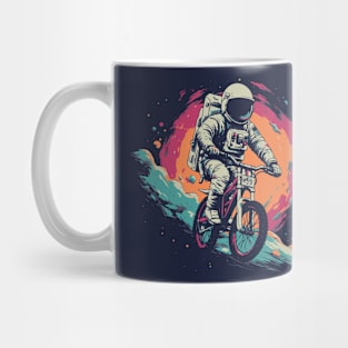 Cosmic Cyclist // Awesome Astronaut on a Bicycle in Outer Space Mug